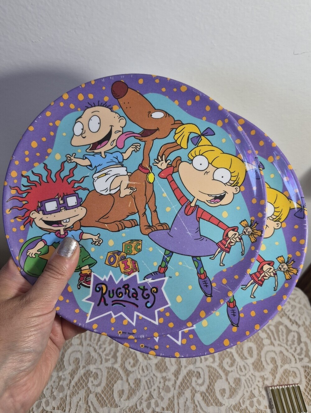 2 Rugrats Plates + Mic Toy - Picture 7 of 9